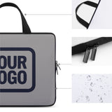 Custom Gray Navy Laptop Bag