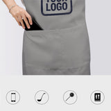 Custom Gray Navy Apron