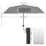 Custom Gray Navy Automatic Umbrella