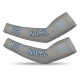 Custom Gray Light Blue Arm Sleeve