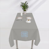 Custom Gray Navy Square Table Cloth