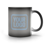 Custom Gray Light Blue Magic Mug