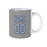 Custom Gray Light Blue Mug