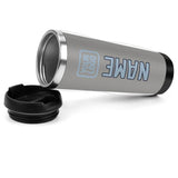 Custom Gray Light Blue Stainless Steel Water Cup