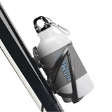 Custom Gray Light Blue Sports Bottle