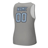 Custom Gray Light Blue Men's Tank Top