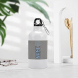 Custom Gray Light Blue Sports Bottle