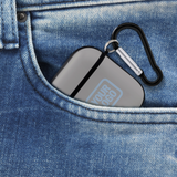 Custom Gray Light Blue AirPods Case