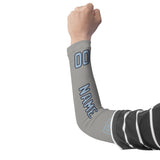 Custom Gray Light Blue Arm Sleeve