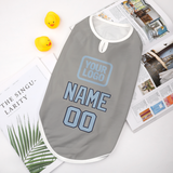 Custom Gray Light Blue Pet Vest