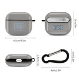 Custom Gray Light Blue AirPods Case (3rd Generation)