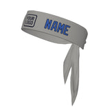 Custom Gray Sky Blue Headband