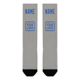 Custom Gray Sky Blue Knee-High Sock