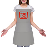 Custom Gray Orange Red Apron
