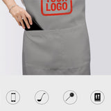 Custom Gray Orange Red Apron