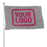 Custom Gray Pink Flag