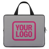 Custom Gray Pink Laptop Bag