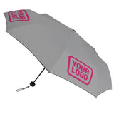 Custom Gray Pink Automatic Umbrella