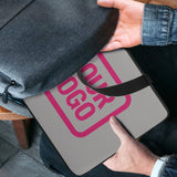 Custom Gray Pink Laptop Bag