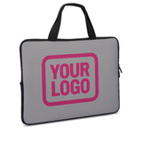 Custom Gray Pink Laptop Bag