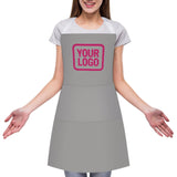 Custom Gray Pink Apron