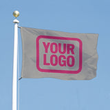 Custom Gray Pink Flag