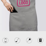 Custom Gray Pink Apron