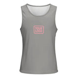 Custom Gray Light Pink Men's Tank Top