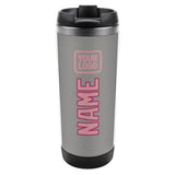 Custom Gray Light Pink Stainless Steel Water Cup