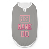 Custom Gray Light Pink Pet Vest