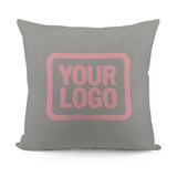 Custom Gray Light Pink Pillowcase
