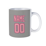 Custom Gray Light Pink Mug