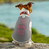 Custom Gray Light Pink Pet Vest
