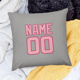 Custom Gray Light Pink Pillowcase