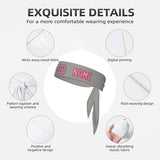 Custom Gray Light Pink Headband