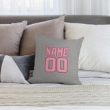 Custom Gray Light Pink Pillowcase