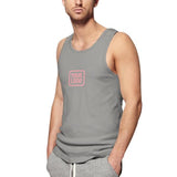 Custom Gray Light Pink Men's Tank Top