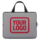 Custom Gray Red Laptop Bag