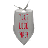 Custom Gray Red Pet Scarf