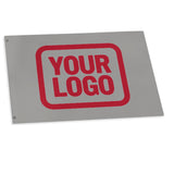 Custom Gray Red Flag