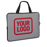 Custom Gray Red Laptop Bag