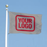 Custom Gray Red Flag