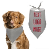 Custom Gray Red Pet Scarf