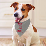 Custom Gray Red Pet Scarf