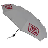 Custom Gray Crimson Red Automatic Umbrella