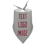 Custom Gray Crimson Red Pet Scarf