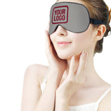 Custom Gray Crimson Red Sleep Mask