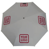 Custom Gray Crimson Red Automatic Umbrella