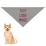 Custom Gray Crimson Red Pet Scarf