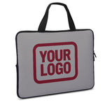 Custom Gray Crimson Red Laptop Bag